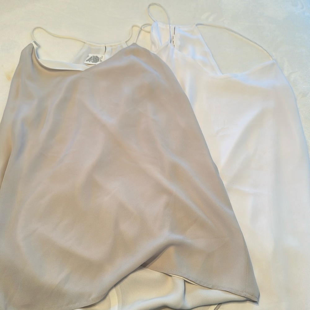 Pack of 2 express camisoles. White and Tan size small